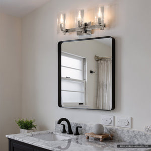 Urban Ambiance - Bath Light - UKC20351 Contemporary Indoor Bath Light, 9.75''H x 22.75''W x 5''Dep, Polished Nickel Finish, Rivendale Collection - 