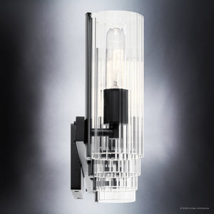 Urban Ambiance - Bath Light - UKC20352 Contemporary Indoor Bath Light, 9.75''H x 32''W x 5''Dep, Black Finish, Rivendale Collection - 