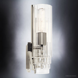 Urban Ambiance - Bath Light - UKC20354 Contemporary Indoor Bath Light, 9.75''H x 32''W x 5''Dep, Brushed Nickel Finish, Rivendale Collection - 