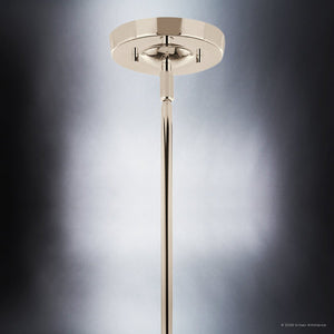 Urban Ambiance - Chandelier - UKC20362 Modern Indoor Chandelier, 33''H x 36.25''W x 36.25''Dep, Polished Nickel Finish, Westmere Collection - 