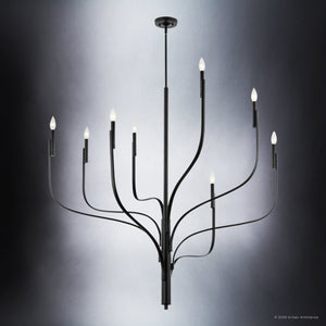 Urban Ambiance - Chandelier - UKC20366 Modern Indoor Chandelier, 47.75''H x 47.75''W x 47.75''Dep, Black Finish, Westmere Collection - 