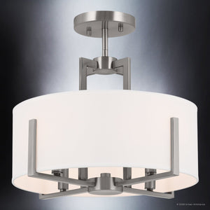 Urban Ambiance - Pendant - UKC20371 Transitional Indoor Pendant, 14.25''H x 15.5''W x 15.5''Dep, Classic Pewter Finish, Oakmont Collection - 