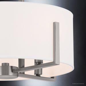 Urban Ambiance - Pendant - UKC20371 Transitional Indoor Pendant, 14.25''H x 15.5''W x 15.5''Dep, Classic Pewter Finish, Oakmont Collection - 