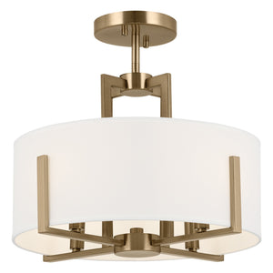 Urban Ambiance - Pendant - UKC20372 Transitional Ceiling Light, 14.25''H x 15.5''W x 15.5''Dep, Champagne Bronze Finish, Oakmont Collection -