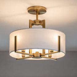 Urban Ambiance - Pendant - UKC20372 Transitional Indoor Pendant, 14.25''H x 15.5''W x 15.5''Dep, Champagne Bronze Finish, Oakmont Collection - 