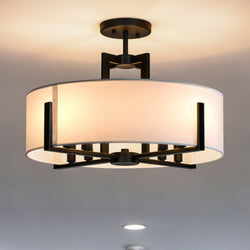 Urban Ambiance - Pendant - UKC20373 Transitional Indoor Pendant, 14.5''H x 20''W x 20''Dep, Black Finish, Oakmont Collection -