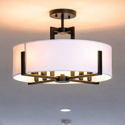 Urban Ambiance - Pendant - UKC20373 Transitional Indoor Pendant, 14.5''H x 20''W x 20''Dep, Black Finish, Oakmont Collection - 