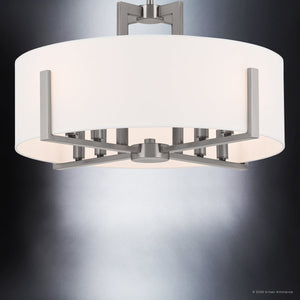 Urban Ambiance - Pendant - UKC20374 Transitional Indoor Pendant, 14.5''H x 20''W x 20''Dep, Classic Pewter Finish, Oakmont Collection - 