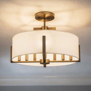 Urban Ambiance - Pendant - UKC20375 Transitional Ceiling Light, 14.5''H x 20''W x 20''Dep, Champagne Bronze Finish, Oakmont Collection -