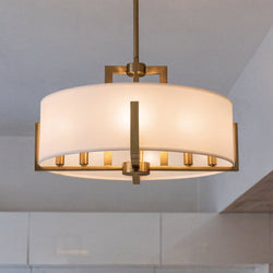 Urban Ambiance - Pendant - UKC20375 Transitional Indoor Pendant, 14.5''H x 20''W x 20''Dep, Champagne Bronze Finish, Oakmont Collection - 