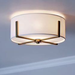 Urban Ambiance - Ceiling Light - UKC20378 Transitional Indoor Ceiling Light, 7.75''H x 15.5''W x 15.5''Dep, Champagne Bronze Finish, Oakmont Collection - 