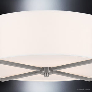 Urban Ambiance - Ceiling Light - UKC20380 Transitional Indoor Ceiling Light, 8.25''H x 20''W x 20''Dep, Classic Pewter Finish, Oakmont Collection - 