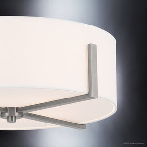 Urban Ambiance - Ceiling Light - UKC20380 Transitional Indoor Ceiling Light, 8.25''H x 20''W x 20''Dep, Classic Pewter Finish, Oakmont Collection - 