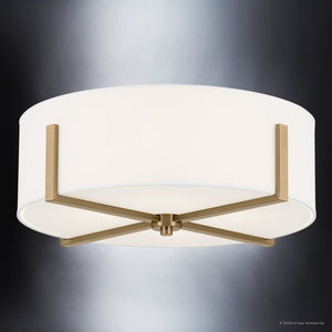 Urban Ambiance - Ceiling Light - UKC20381 Transitional Indoor Ceiling Light, 8.25''H x 20''W x 20''Dep, Champagne Bronze Finish, Oakmont Collection - 