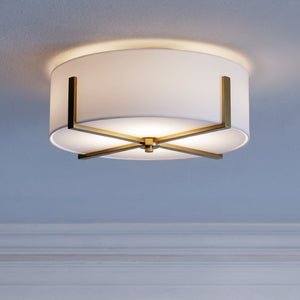 Urban Ambiance - Ceiling Light - UKC20381 Transitional Indoor Ceiling Light, 8.25''H x 20''W x 20''Dep, Champagne Bronze Finish, Oakmont Collection - 