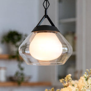 Urban Ambiance - Pendant - UKC20410 Art Deco Indoor Pendant, 10.75''H x 12''W x 12''Dep, Black Finish, Hawthorne Collection - 