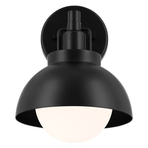 Urban Ambiance - Ceiling Light - UKC20420 Industrial Indoor Ceiling Light, 11.25''H x 8''W x 9.5''Dep, Black Finish, Averleigh Collection - 
