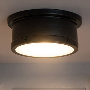 Urban Ambiance - Ceiling Light - UKC20460 Modern Indoor Ceiling Light, 5.75''H x 14.25''W x 14.25''Dep, Black Finish, Harrington Collection - 