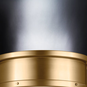 Urban Ambiance - Ceiling Light - UKC20464 Modern Indoor Ceiling Light, 5.75''H x 18''W x 18''Dep, Brushed Natural Brass Finish, Harrington Collection - 