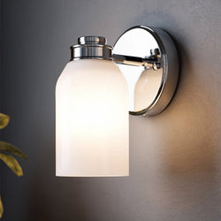 Urban Ambiance - Wall Sconce - UKC20471 Modern Indoor Wall Sconce, 8.25''H x 5''W x 5.5''Dep, Chrome Finish, Inverly Collection - 