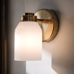 Urban Ambiance - Wall Sconce - UKC20472 Modern Indoor Wall Sconce, 8.25''H x 5''W x 5.5''Dep, Champagne Bronze Finish, Inverly Collection - 
