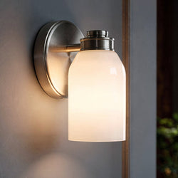 Urban Ambiance - Wall Sconce - UKC20473 Modern Indoor Wall Sconce, 8.25''H x 5''W x 5.5''Dep, Brushed Nickel Finish, Inverly Collection - 