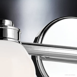 Urban Ambiance - Bath Light - UKC20475 Modern Indoor Bath Light, 9''H x 15''W x 5.5''Dep, Chrome Finish, Inverly Collection - 