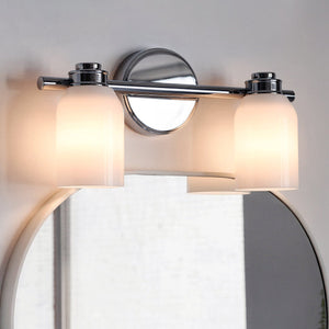 Urban Ambiance - Bath Light - UKC20475 Modern Indoor Bath Light, 9''H x 15''W x 5.5''Dep, Chrome Finish, Inverly Collection - 