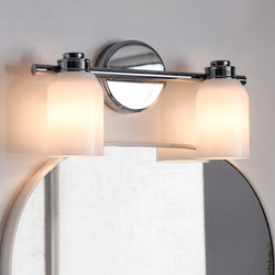 Urban Ambiance - Bath Light - UKC20475 Modern Indoor Bath Light, 9''H x 15''W x 5.5''Dep, Chrome Finish, Inverly Collection - 