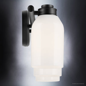 Urban Ambiance - Bath Light - UKC20478 Modern Indoor Bath Light, 9''H x 24.25''W x 5.5''Dep, Black Finish, Inverly Collection - 