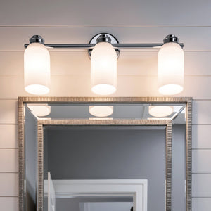 Urban Ambiance - Bath Light - UKC20479 Modern Indoor Bath Light, 9''H x 24.25''W x 5.5''Dep, Chrome Finish, Inverly Collection - 
