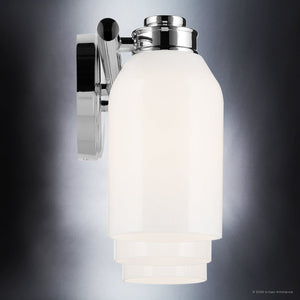 Urban Ambiance - Bath Light - UKC20479 Modern Indoor Bath Light, 9''H x 24.25''W x 5.5''Dep, Chrome Finish, Inverly Collection - 