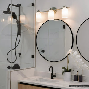 Urban Ambiance - Bath Light - UKC20481 Modern Indoor Bath Light, 9''H x 24.25''W x 5.5''Dep, Brushed Nickel Finish, Inverly Collection - 