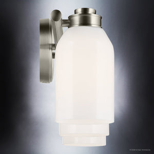 Urban Ambiance - Bath Light - UKC20481 Modern Indoor Bath Light, 9''H x 24.25''W x 5.5''Dep, Brushed Nickel Finish, Inverly Collection - 