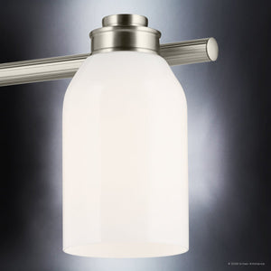 Urban Ambiance - Bath Light - UKC20481 Modern Indoor Bath Light, 9''H x 24.25''W x 5.5''Dep, Brushed Nickel Finish, Inverly Collection - 