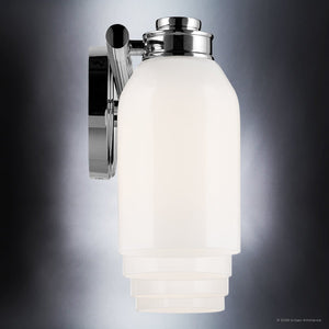 Urban Ambiance - Bath Light - UKC20483 Modern Indoor Bath Light, 9''H x 32''W x 5.5''Dep, Chrome Finish, Inverly Collection - 
