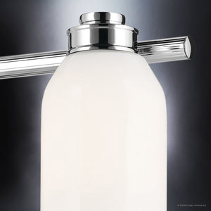 Urban Ambiance - Bath Light - UKC20483 Modern Indoor Bath Light, 9''H x 32''W x 5.5''Dep, Chrome Finish, Inverly Collection - 