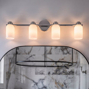 Urban Ambiance - Bath Light - UKC20483 Modern Indoor Bath Light, 9''H x 32''W x 5.5''Dep, Chrome Finish, Inverly Collection - 