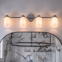 Urban Ambiance - Bath Light - UKC20483 Modern Indoor Bath Light, 9''H x 32''W x 5.5''Dep, Chrome Finish, Inverly Collection - 