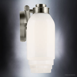 Urban Ambiance - Bath Light - UKC20485 Modern Indoor Bath Light, 9''H x 32''W x 5.5''Dep, Brushed Nickel Finish, Inverly Collection - 