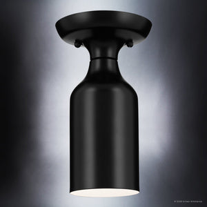 Urban Ambiance - Ceiling Light - UKC20490 Minimalist Indoor Ceiling Light, 9''H x 5''W x 5''Dep, Black Finish, Kenridge Collection - 