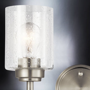 Urban Ambiance - Bath Light - UKC20502 Industrial Indoor Bath Light, 9.25''H x 13''W x 6.5''Dep, Brushed Nickel Finish, Ravencourt Collection - 