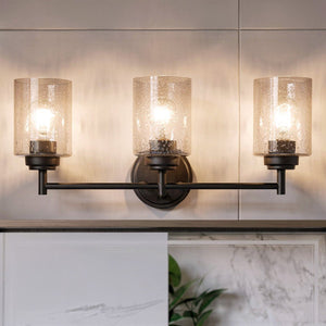 Urban Ambiance - Bath Light - UKC20507 Industrial Indoor Bath Light, 9.25''H x 21.5''W x 6.5''Dep, Olde Bronze Finish, Ravencourt Collection - 