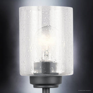 Urban Ambiance - Bath Light - UKC20508 Industrial Indoor Bath Light, 9.25''H x 30''W x 6.5''Dep, Black Finish, Ravencourt Collection - 