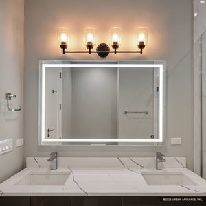 Urban Ambiance - Bath Light - UKC20511 Industrial Indoor Bath Light, 9.25''H x 30''W x 6.5''Dep, Olde Bronze Finish, Ravencourt Collection - 