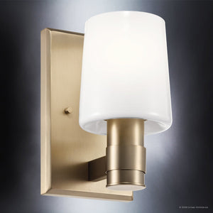 Urban Ambiance - Wall Sconce - UKC20521 Contemporary Indoor Wall Sconce, 8.5''H x 5''W x 6.5''Dep, Champagne Bronze Finish, Northwick Collection -