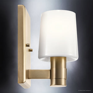 Urban Ambiance - Wall Sconce - UKC20521 Contemporary Indoor Wall Sconce, 8.5''H x 5''W x 6.5''Dep, Champagne Bronze Finish, Northwick Collection -