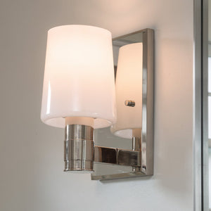 Urban Ambiance - Wall Sconce - UKC20523 Contemporary Indoor Wall Sconce, 8.5''H x 5''W x 6.5''Dep, Polished Nickel Finish, Northwick Collection -
