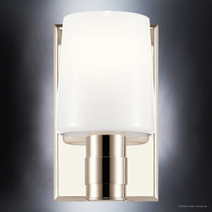 Urban Ambiance - Wall Sconce - UKC20523 Contemporary Indoor Wall Sconce, 8.5''H x 5''W x 6.5''Dep, Polished Nickel Finish, Northwick Collection -