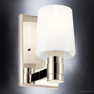 Urban Ambiance - Wall Sconce - UKC20523 Contemporary Indoor Wall Sconce, 8.5''H x 5''W x 6.5''Dep, Polished Nickel Finish, Northwick Collection -